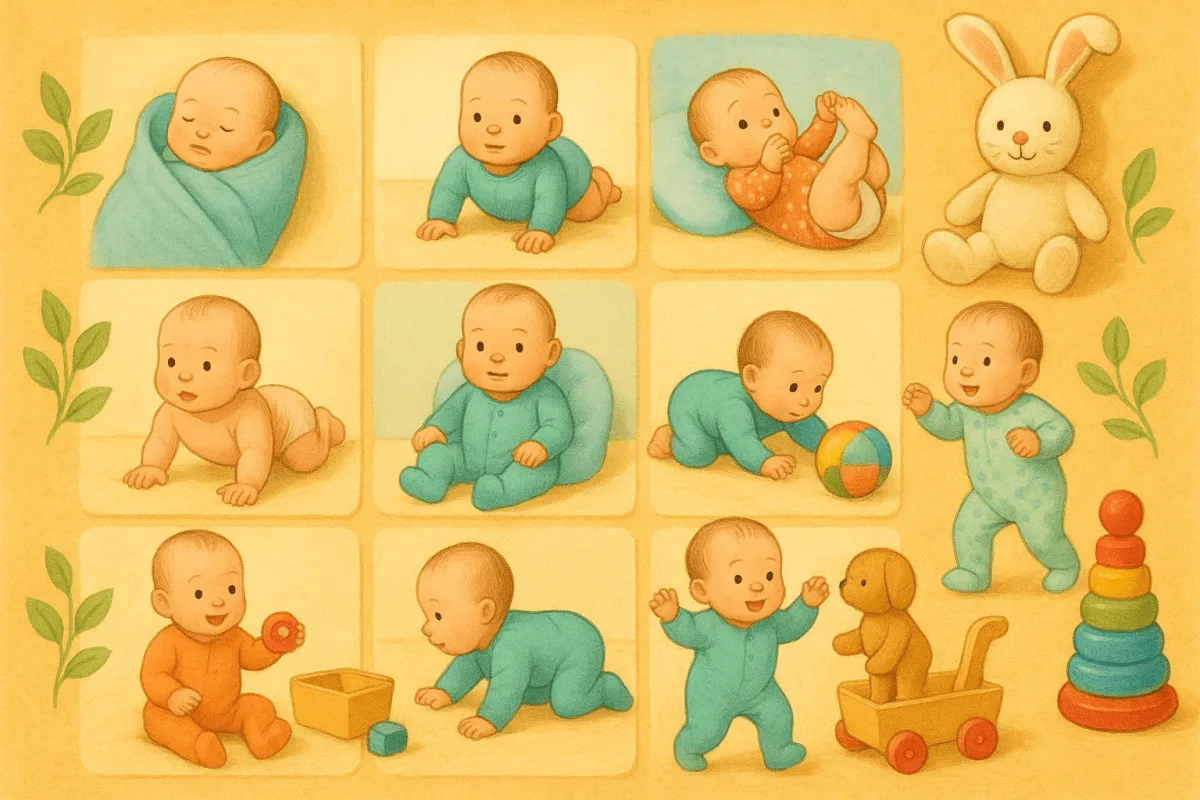 Baby ontwikkeling eerste jaar: maand voor maand wat je kunt verwachten