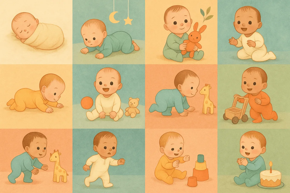 baby ontwikkeling eerste jaar maand voor maand overzicht