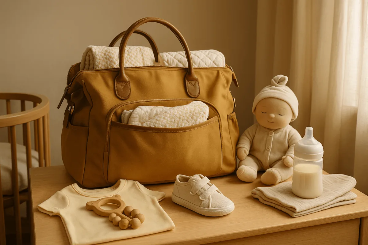baby voorbereiding kinderopvang tas met spullen klaarleggen