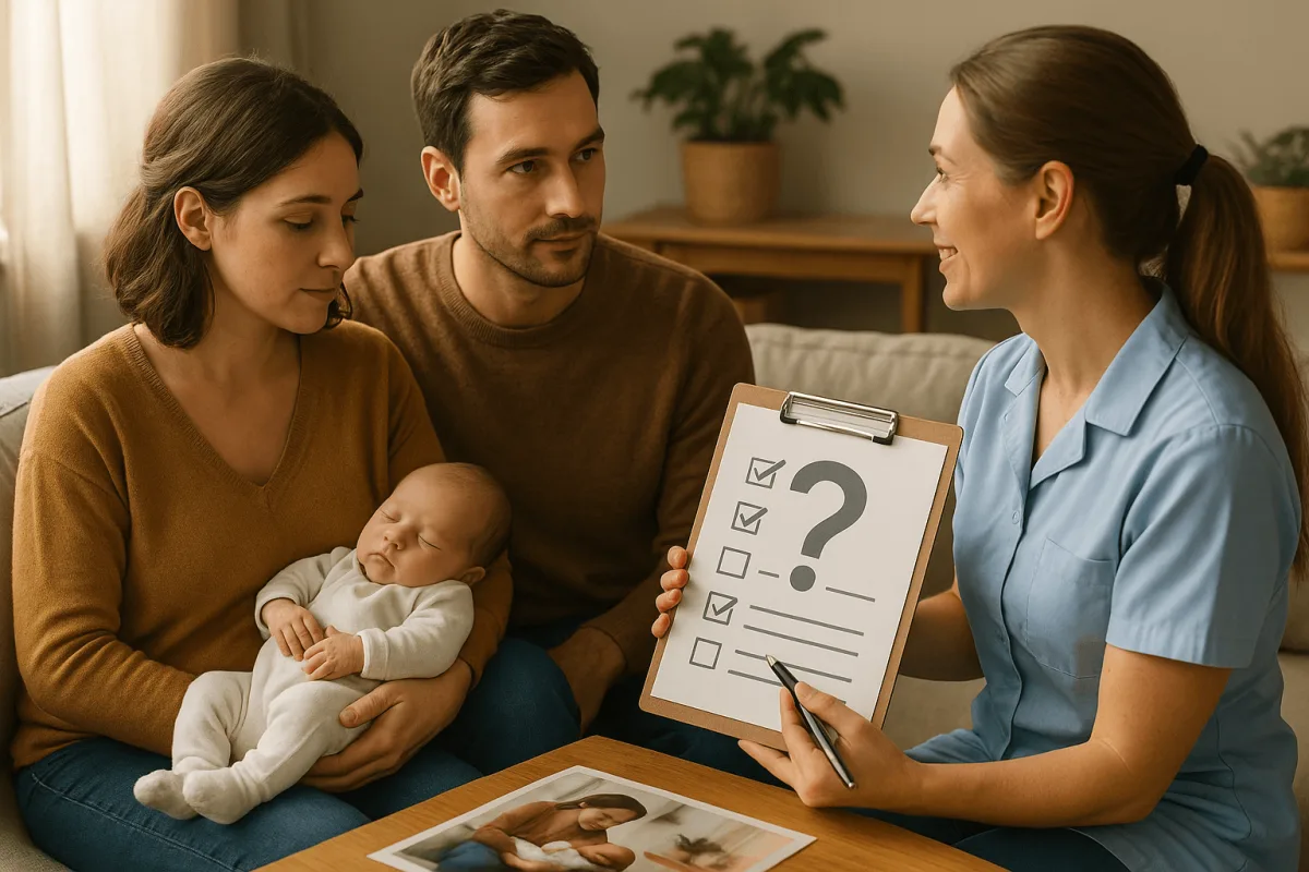 juiste kraamverzorging situatie thuis gezin met pasgeboren baby