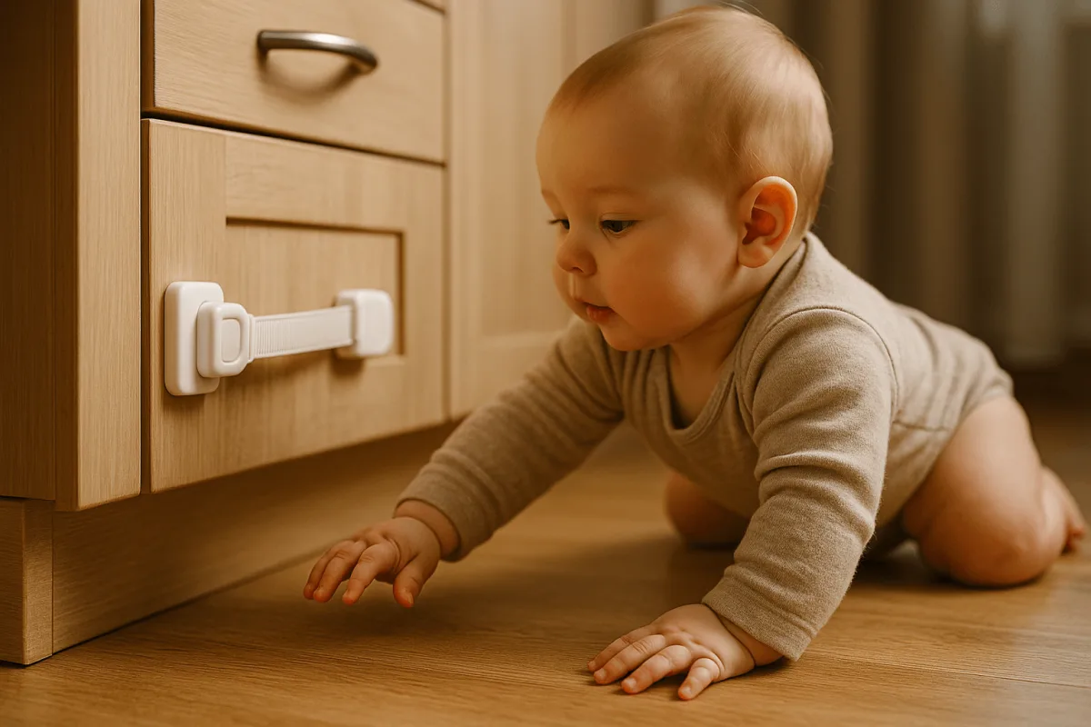 kastslot keuken beveiliging kruipende baby vloerniveau