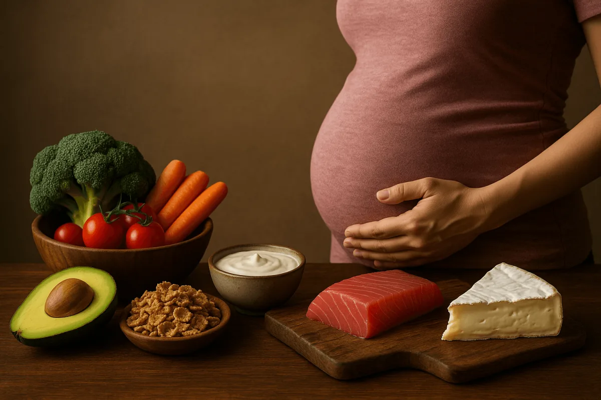 overzicht verboden voedingsmiddelen zwangerschap rauwe vis zachte kaas
