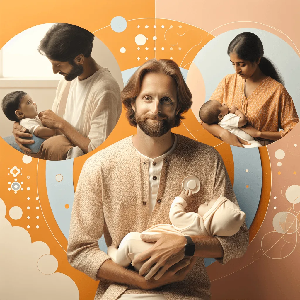 partner betrekken borstvoeding vader knuffelt baby na voeding