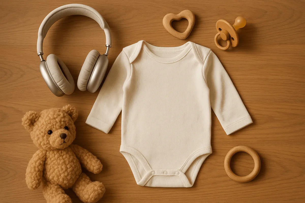 pasgeboren baby in maat vijftig rompertje met mouwen