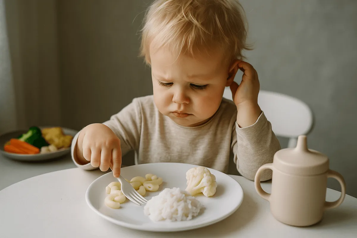Mijn peuter eet alleen witte voeding: wanneer is het echt een probleem?