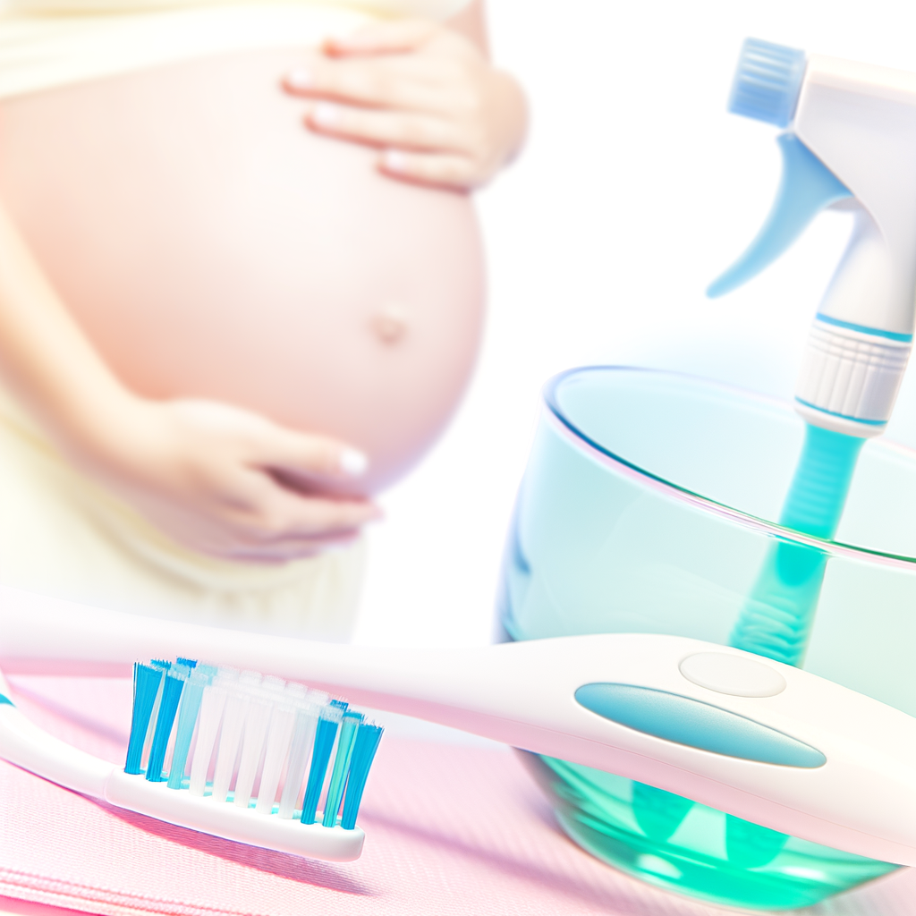 tandheelkundige producten voor zwangere vrouwen met zachte tandenborstel