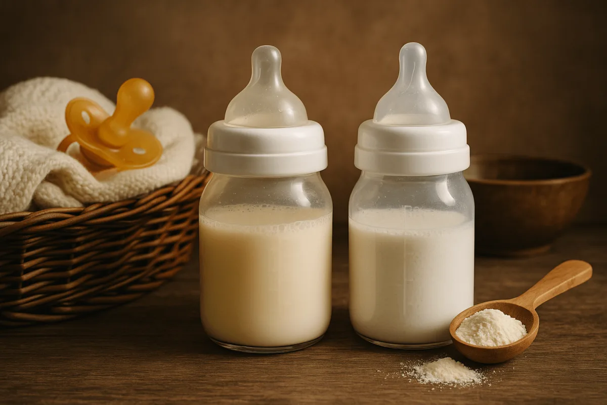 vergelijking zuigelingenmelk en opvolgmelk in Nederland