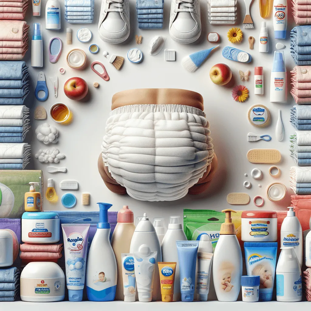 verschillende luiermerken naast elkaar op witte achtergrond